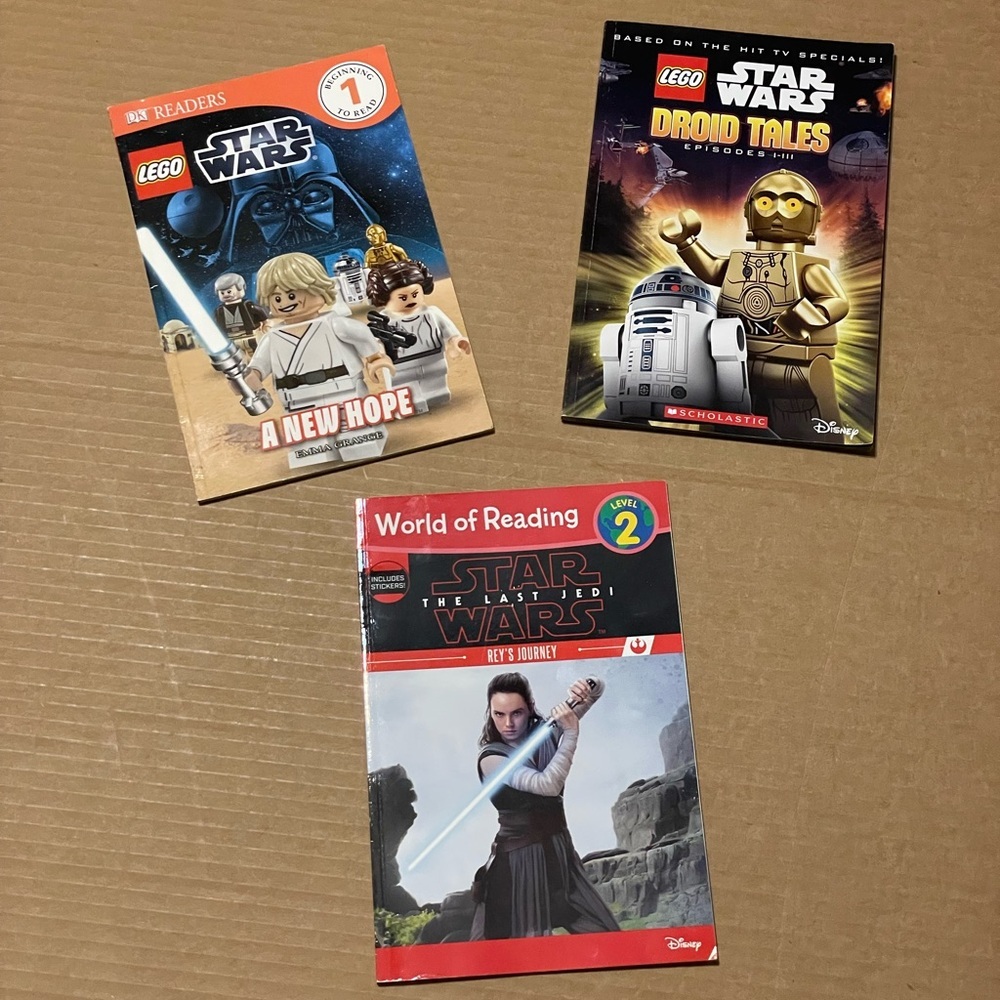 Bundle of 3 Lego Star Wars Children Books, Paperback
